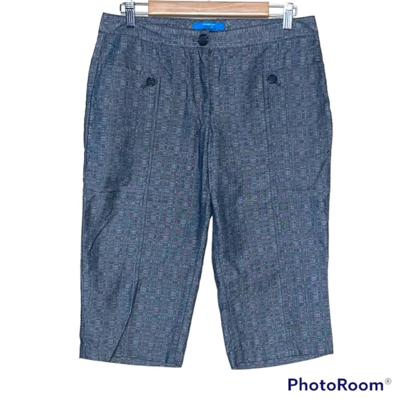 Derek Lam Design Nation Long Shorts ~ Sz 10~ Gray - Picture 1 of 4